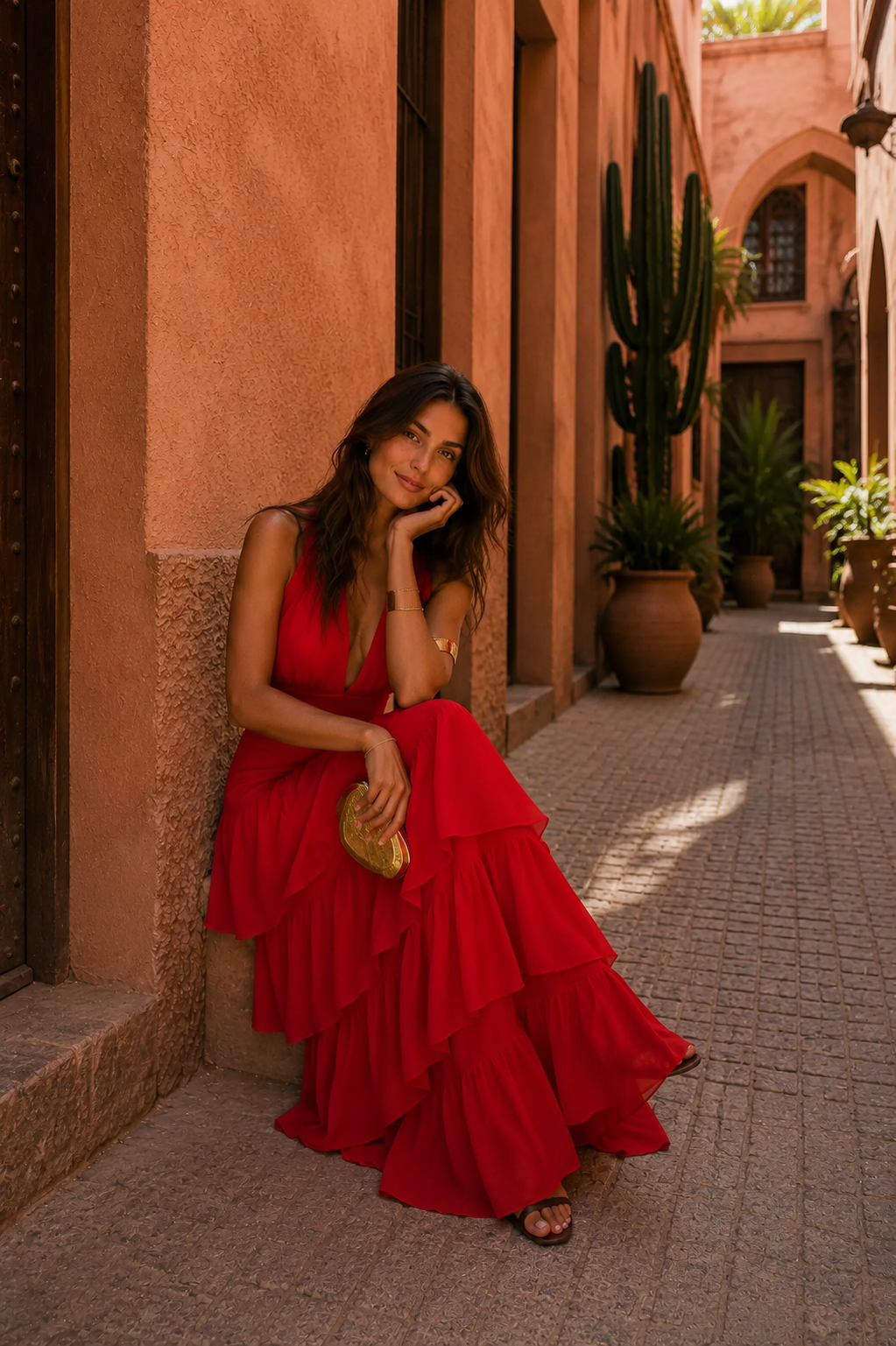 Isabel | Vestido Largo Rojo Elegante
