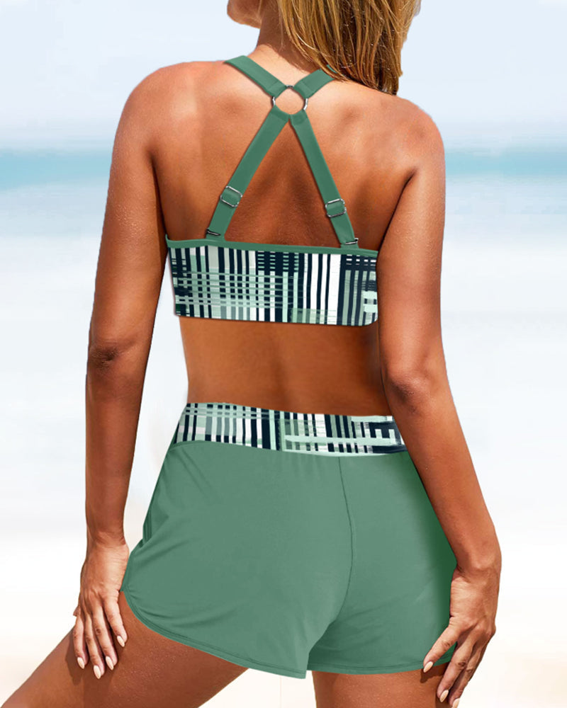 Olalla | Bikini de cintura alta acanalado