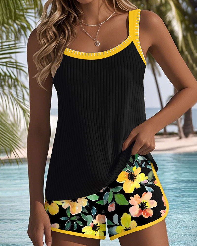 Estrella | Conjunto de Tankini de Dos Piezas Elegante