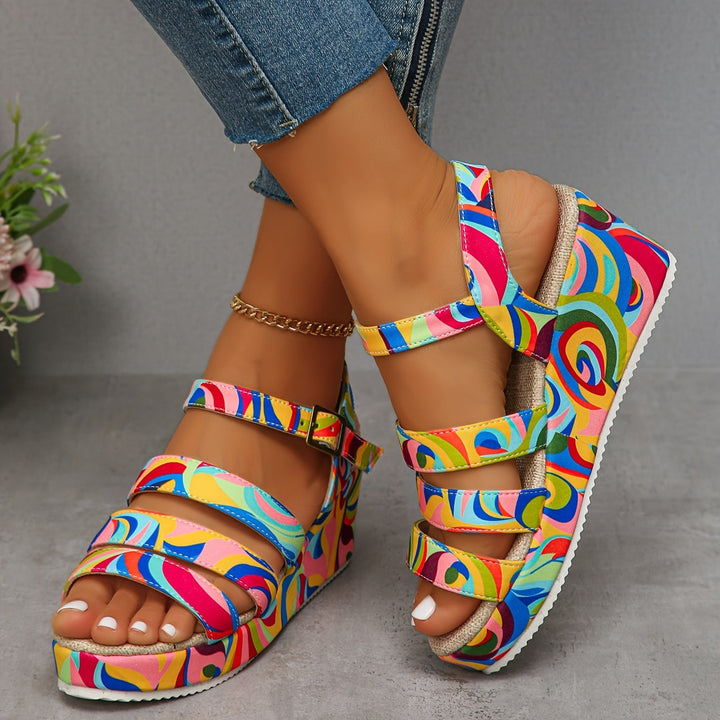 Esther | Sandalias de plataforma con tira en el tobillo