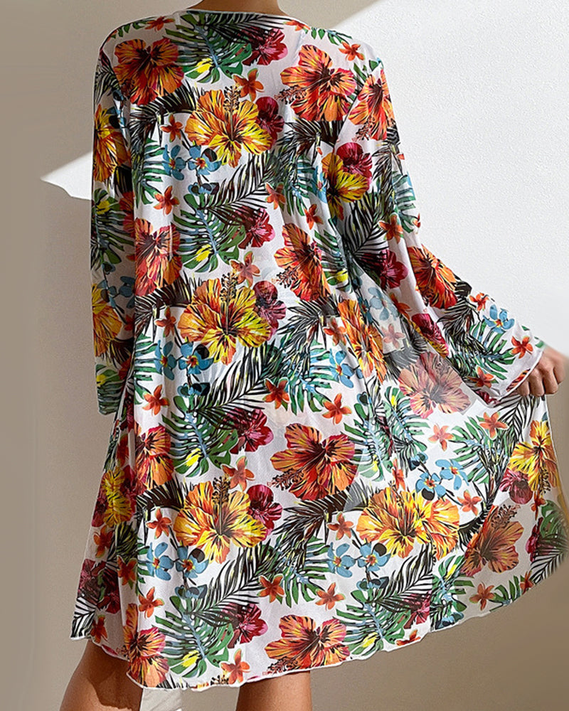 Begoña | Bikini con falda de flores