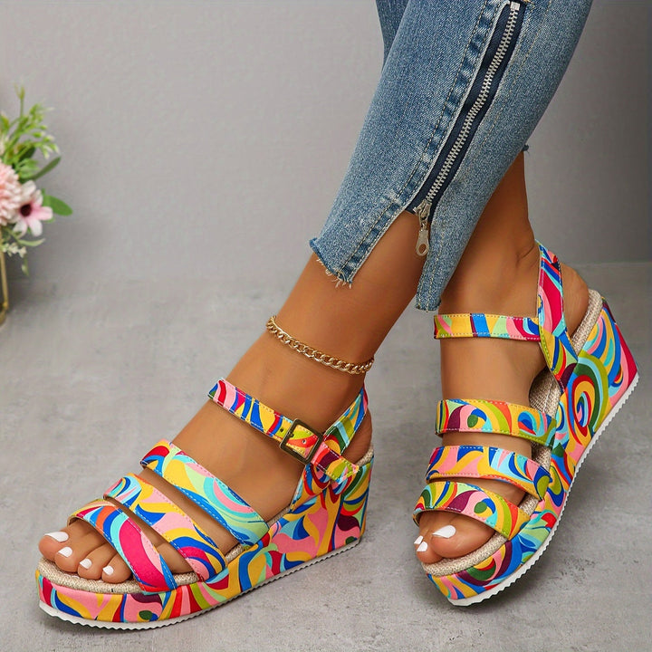 Esther | Sandalias de plataforma con tira en el tobillo