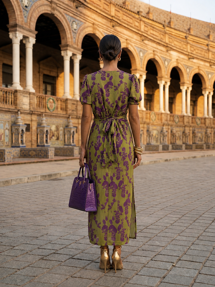 Andrea | Vestido Maxi Floral Fluido