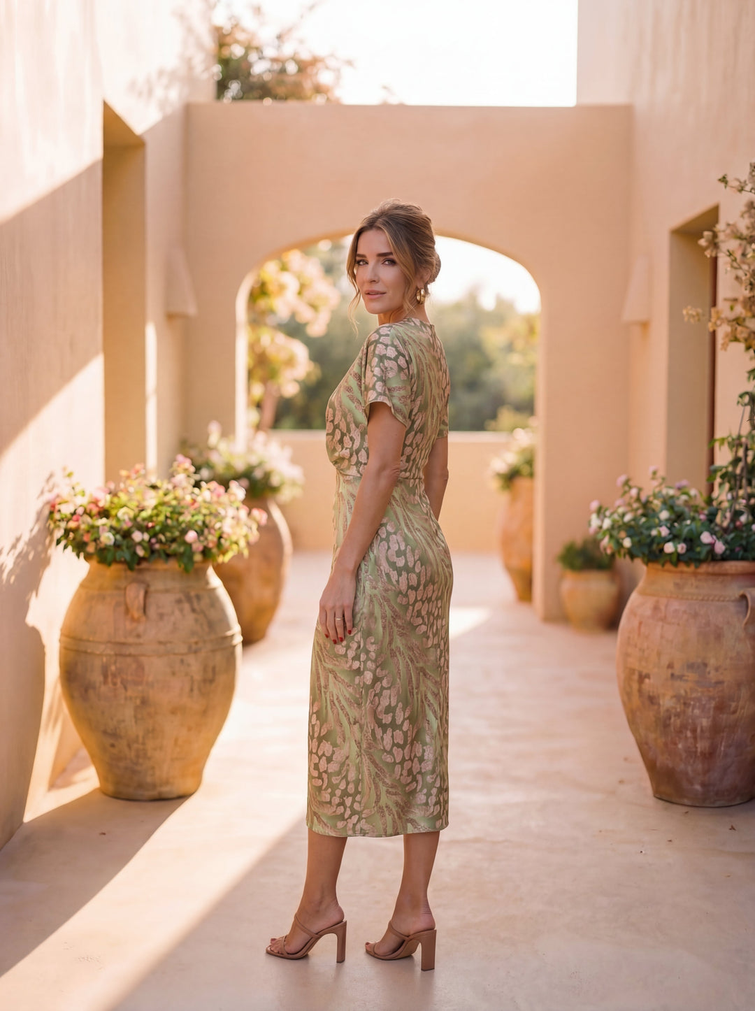 Daniela | Vestido Midi Nudo Central