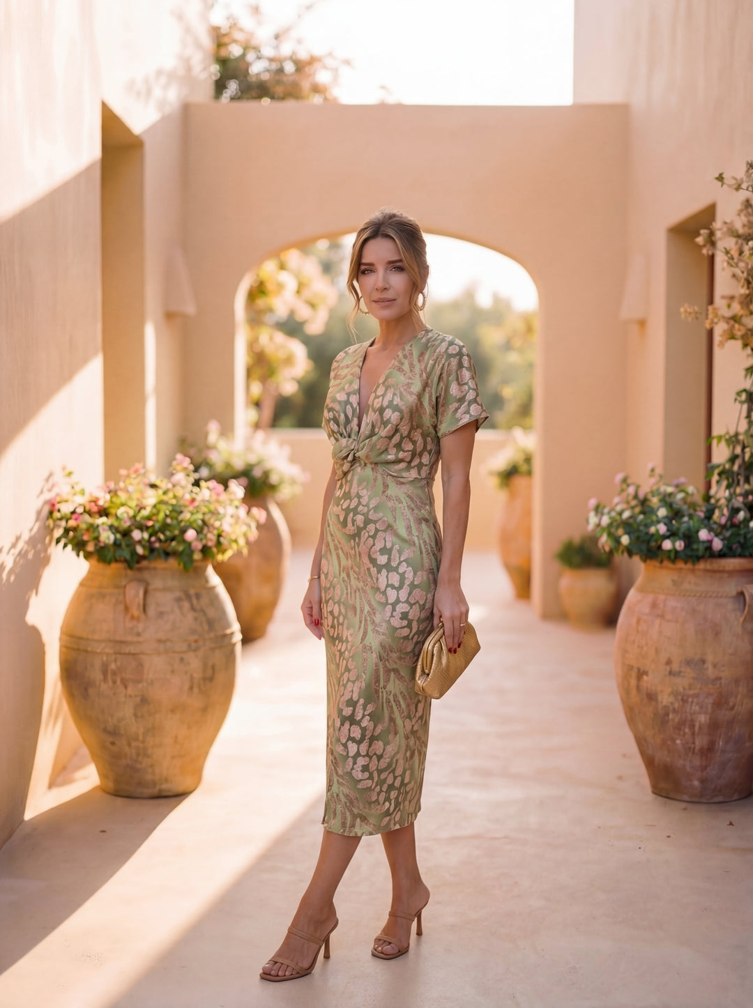 Daniela | Vestido Midi Nudo Central