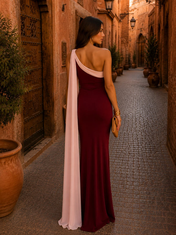 Vivian | Vestido Burdeos Elegante