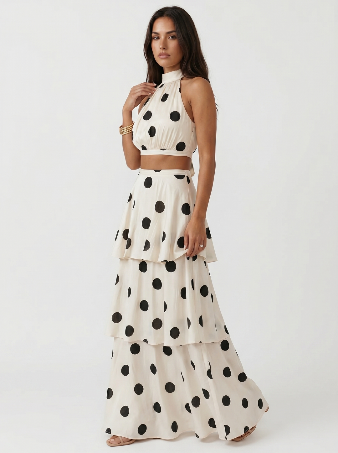 Ana | Conjunto Top Falda de Lunares