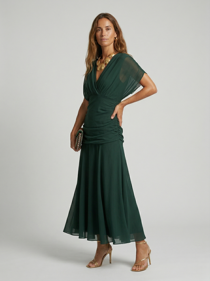 Nora | Vestido Largo Escote en V