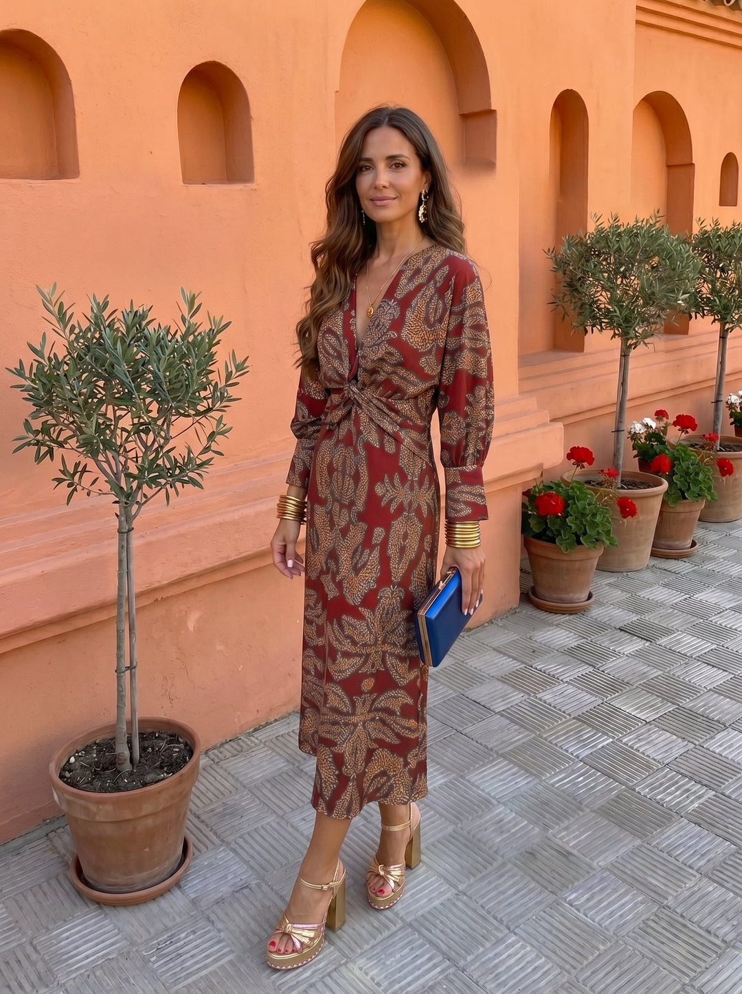 Martina | Vestido Midi Estampado