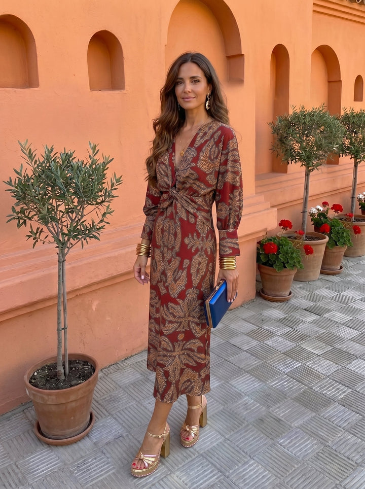 Martina | Vestido Midi Estampado