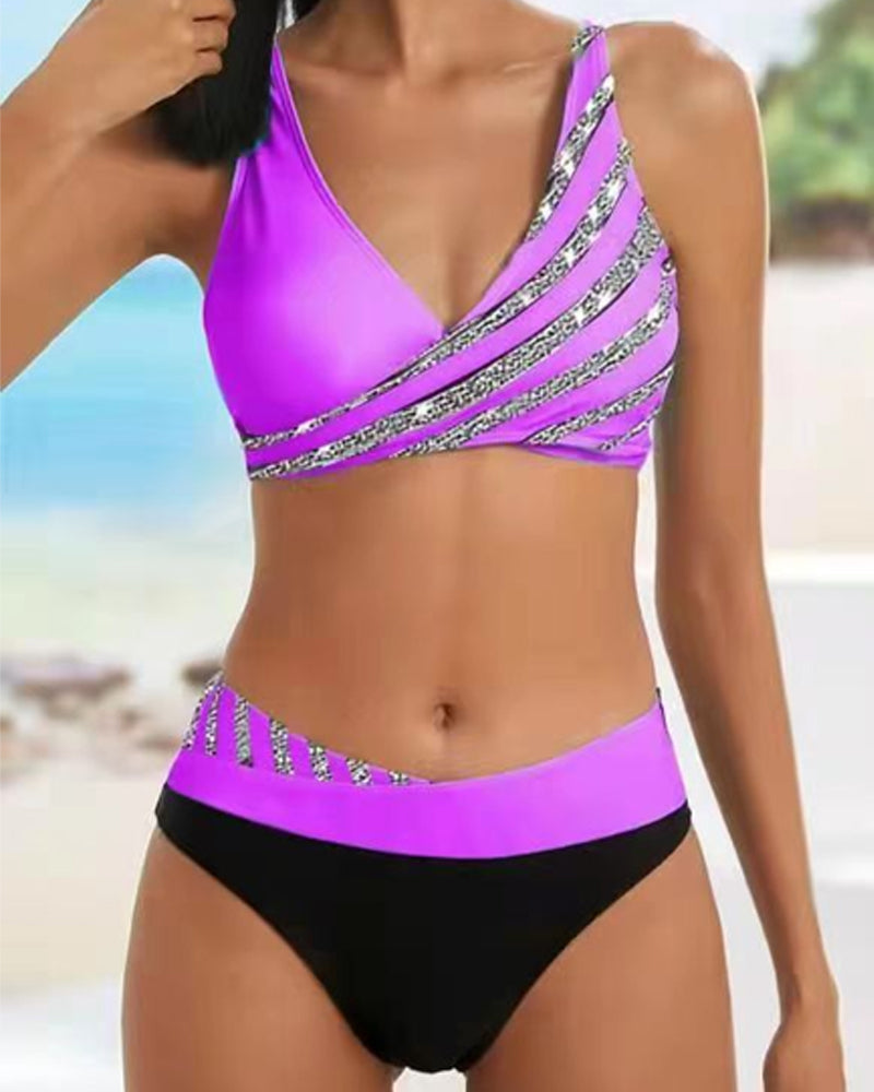 Adoración | Bikini impreso en tonos cálidos