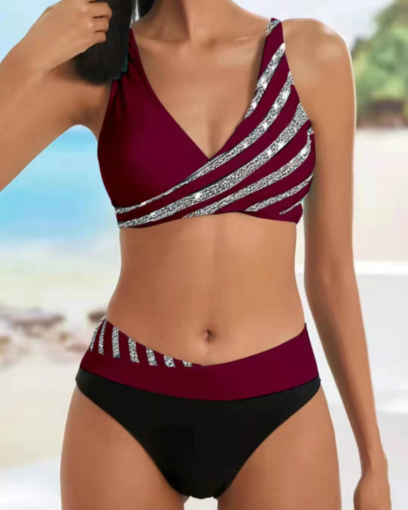 Adoración | Bikini impreso en tonos cálidos