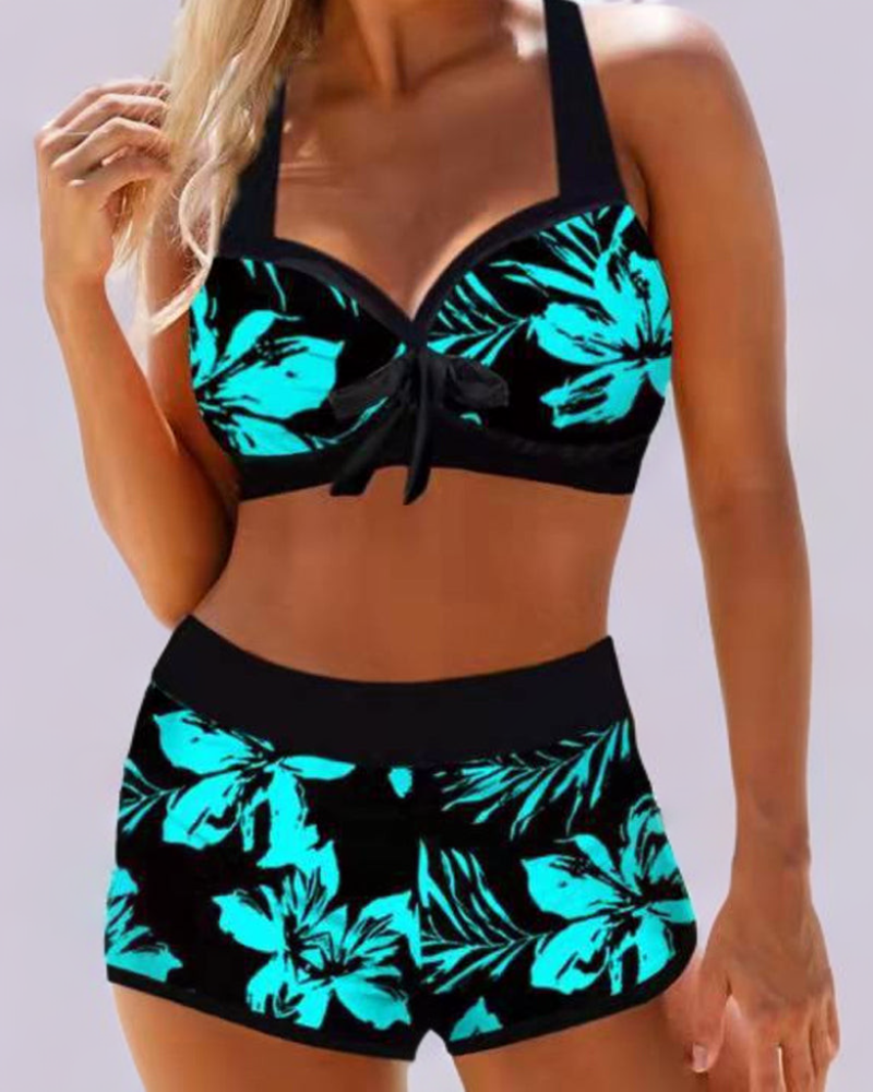 Mercedes | Bañador de cintura alta con estampado floral