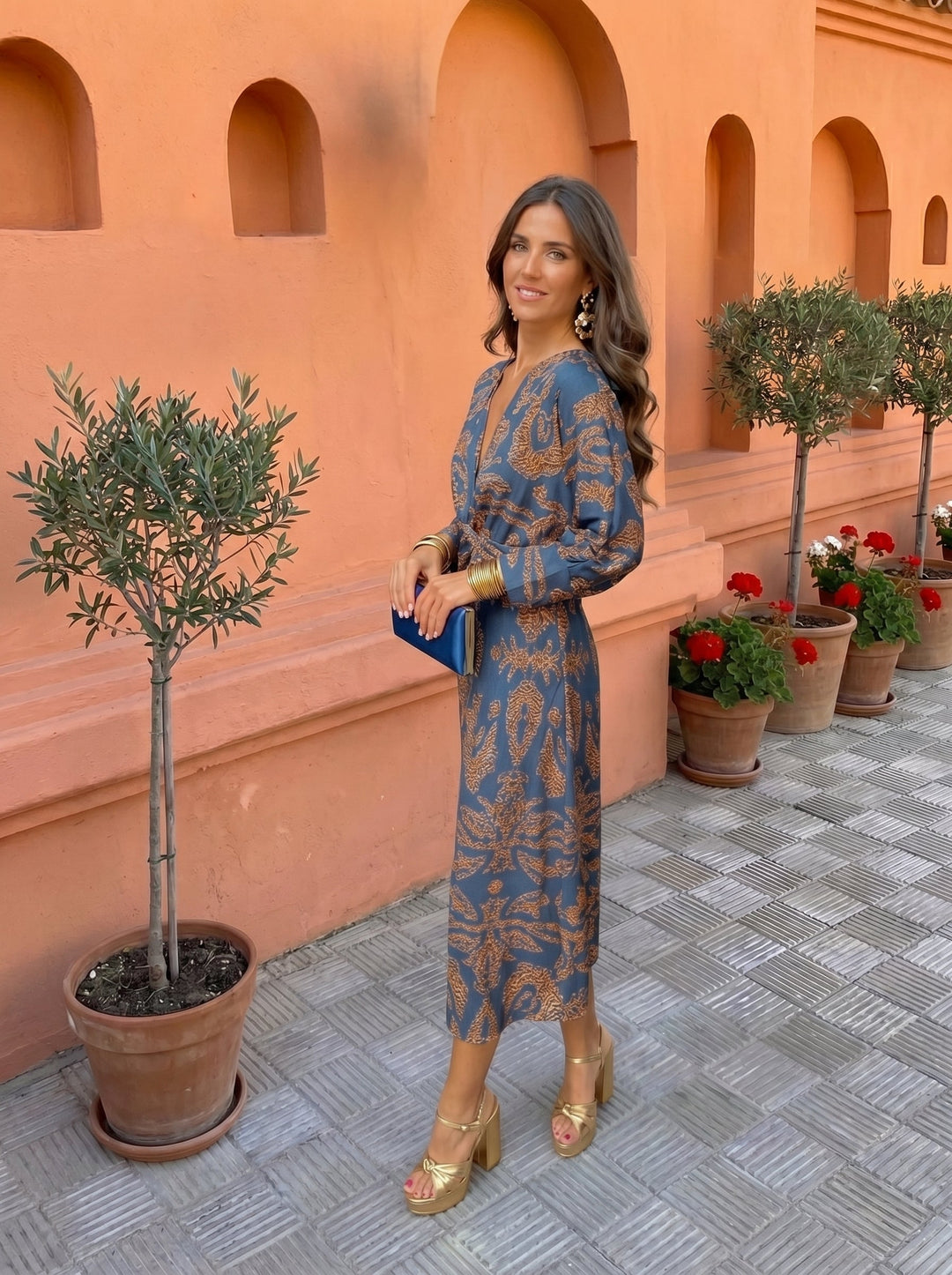 Martina | Vestido Midi Estampado