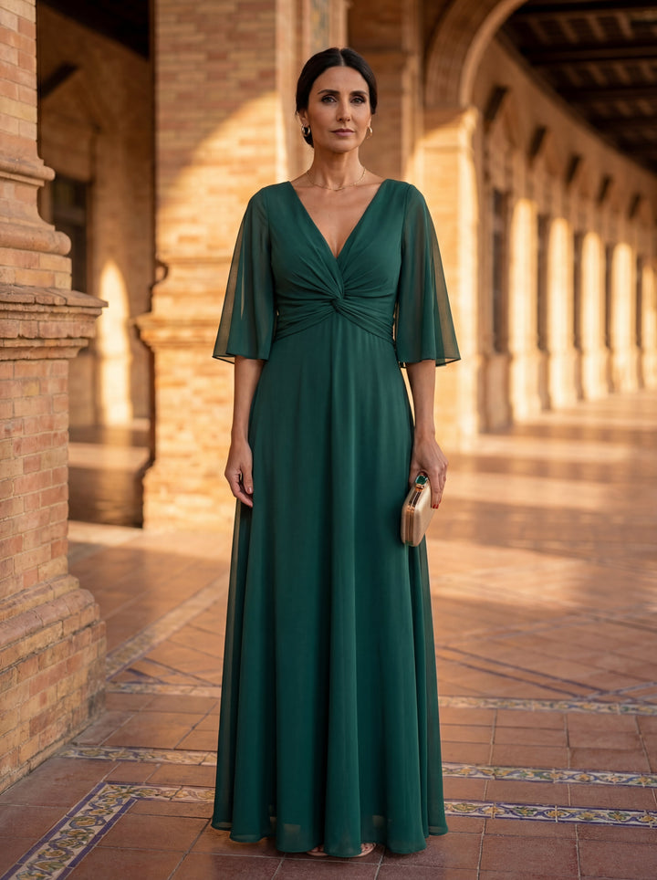 Carmen | Vestido Chiffon Escote en V