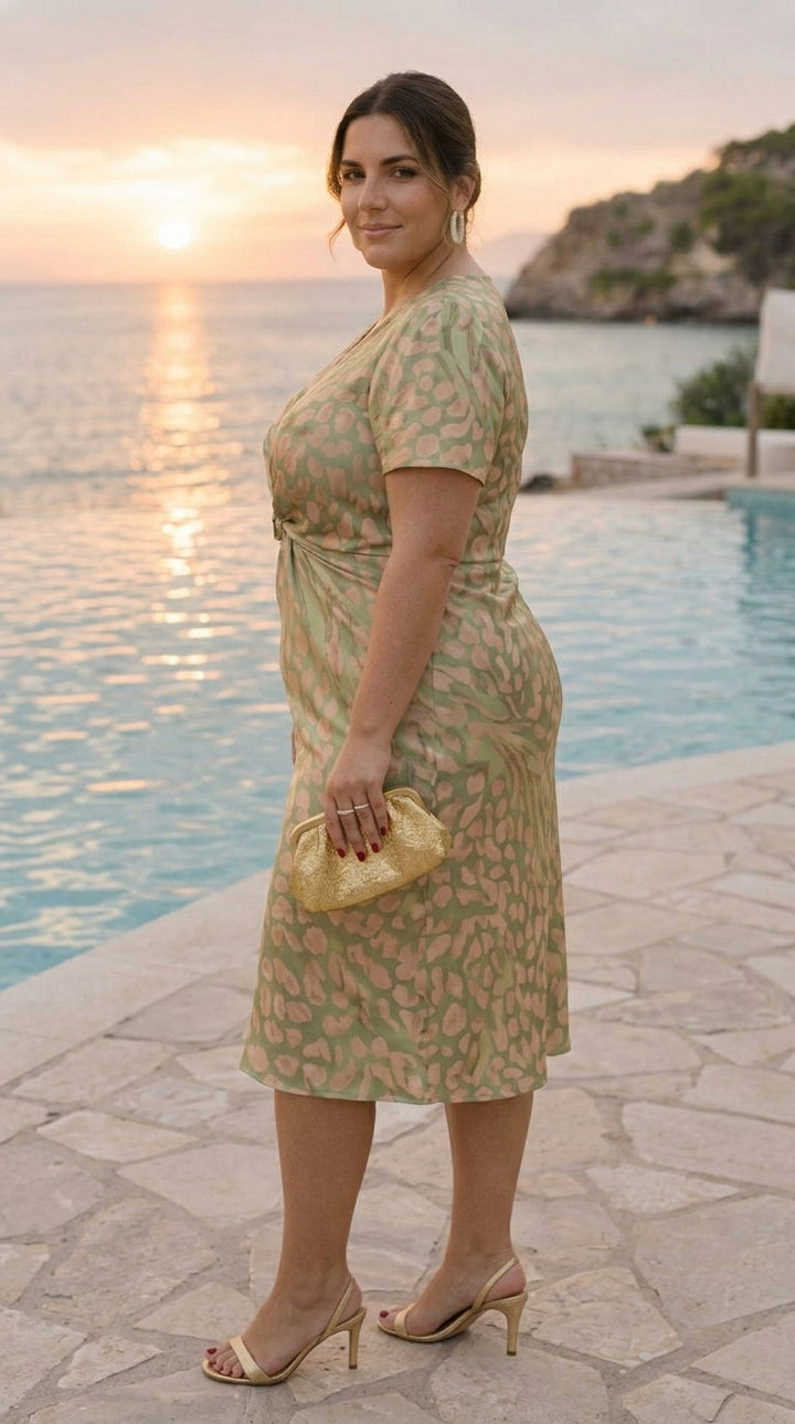 Daniela | Vestido Midi Nudo Central
