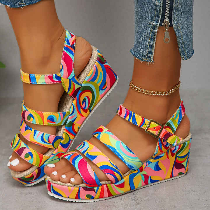 Esther | Sandalias de plataforma con tira en el tobillo