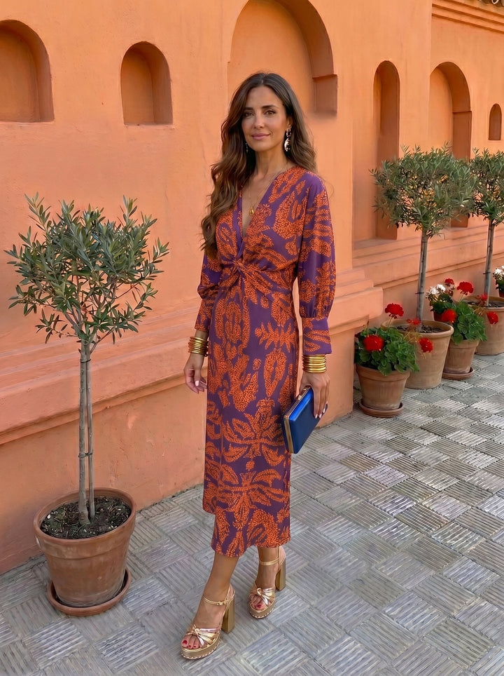 Martina | Vestido Midi Estampado