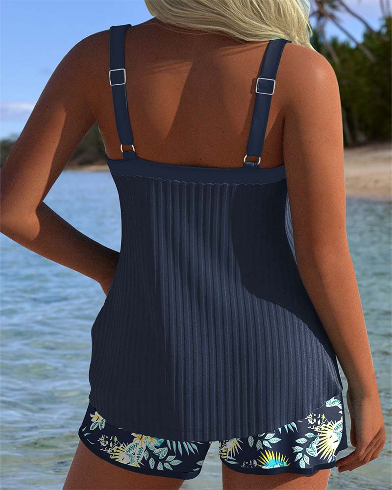 Inmaculada | Tankini a rayas con braguita de dos piezas