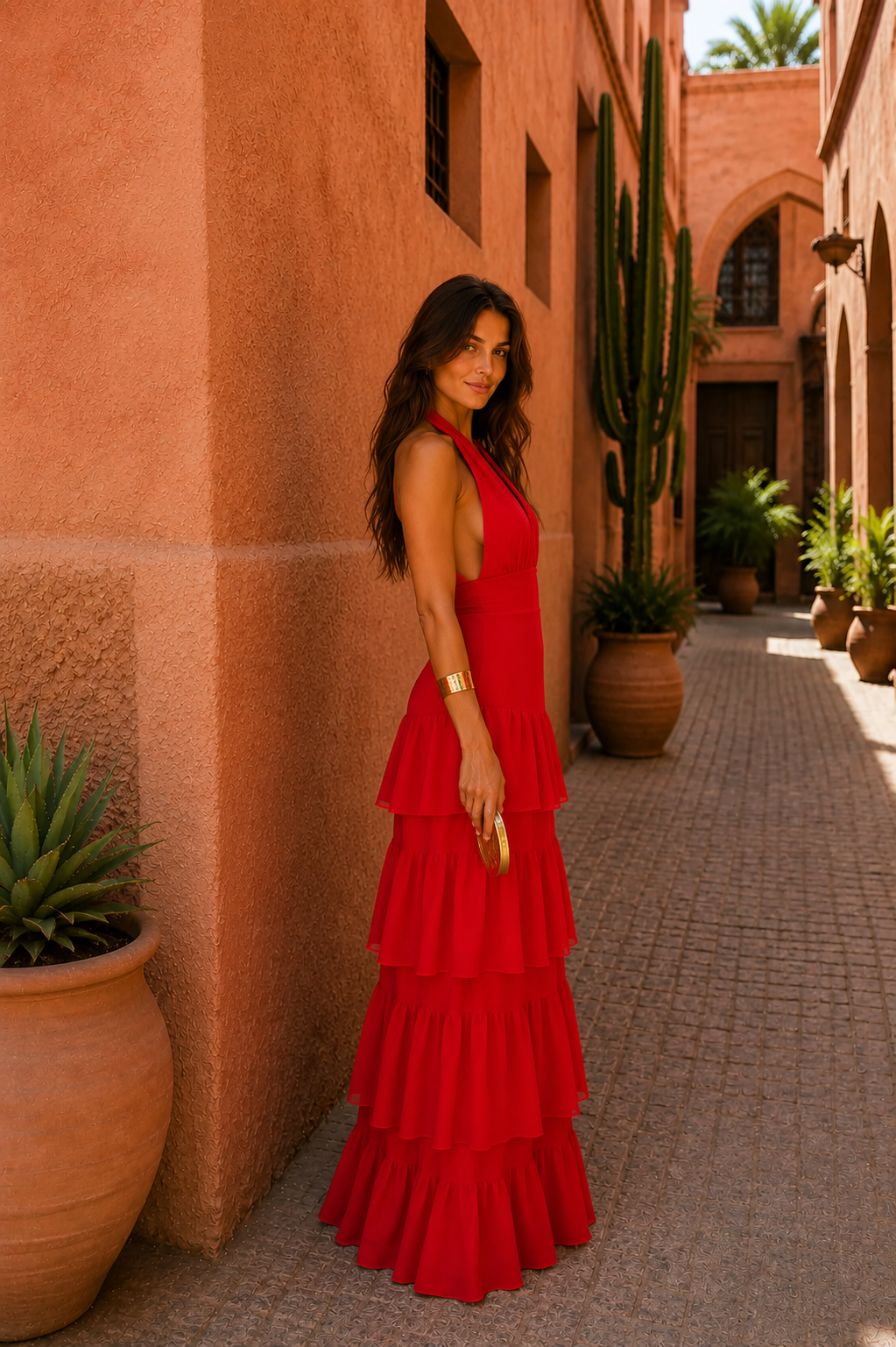 Isabel | Vestido Largo Rojo Elegante