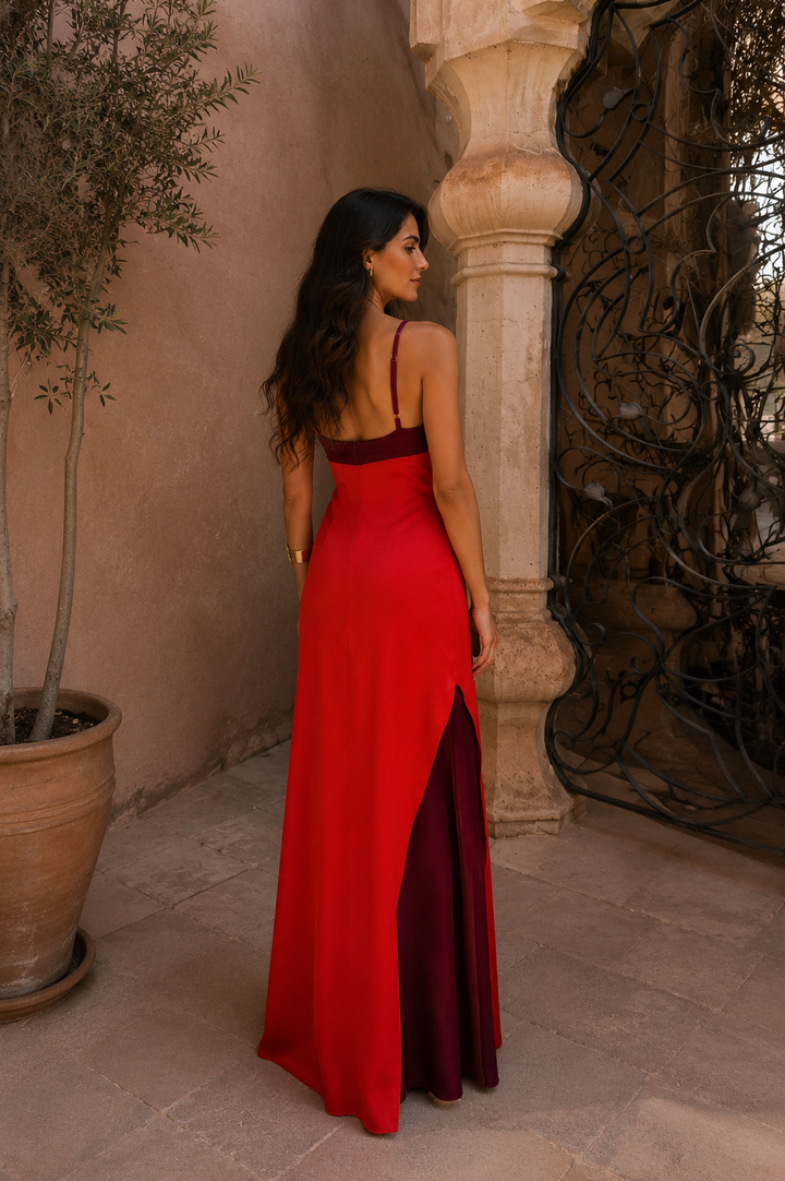 Nora | Vestido Halter Largo Elegante